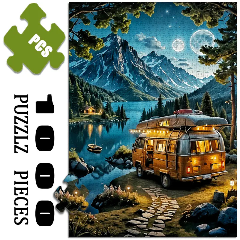 Jigsaw Puzzle Adult - Большой пазл 1000 шт. — винтажный