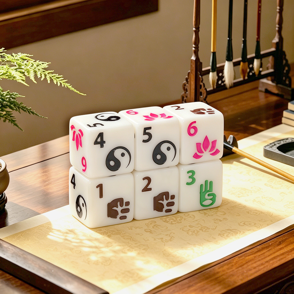 Board Game Zen - Набор из 6 многогранных игральных костей