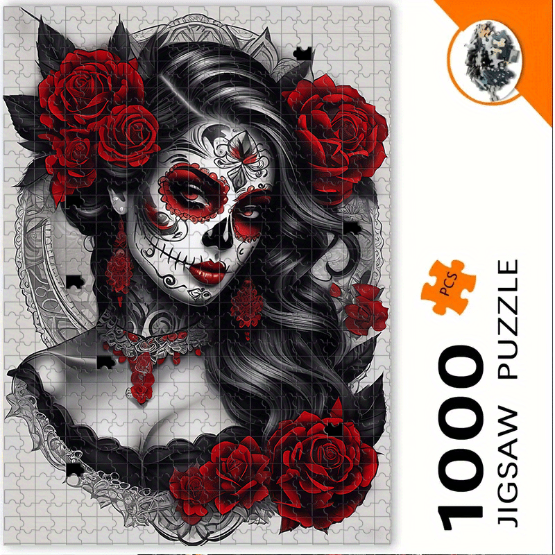 Jigsaw Puzzle Adult - 500/1000 шт. готический мексиканский сахарный череп