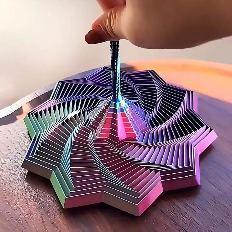 Board Game Design - 3D-печатная модель сенсорной звезды-антистресс: визуальная иллюзия,
