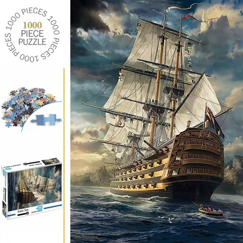 Jigsaw Puzzle Adult - Пазл Sails-Set, 1000 шт., пазлы для
