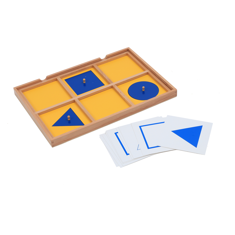 Cooperative Card Game - Сенсорные игрушки Монтессори, геометрический демонстрационный лоток