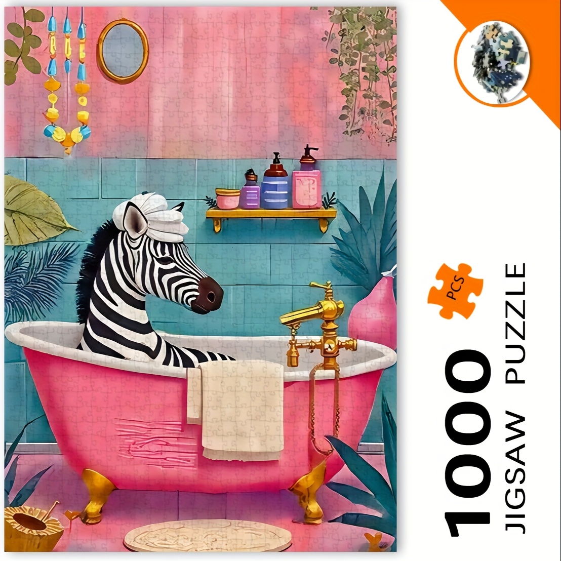 1000 шт. Пазл «Зебра в пузырьк – обзор и цена Jigsaw Puzzle Adult